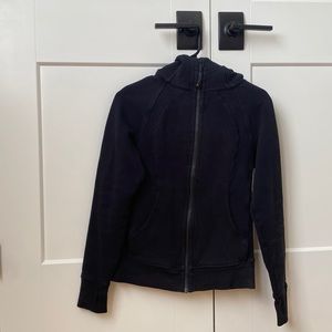 Black Lululemon full zip scuba